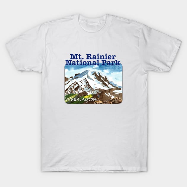 Mt. Rainier National Park, Washington T-Shirt by MMcBuck